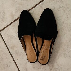 Rebecca Minkoff slip on suede black 7.5